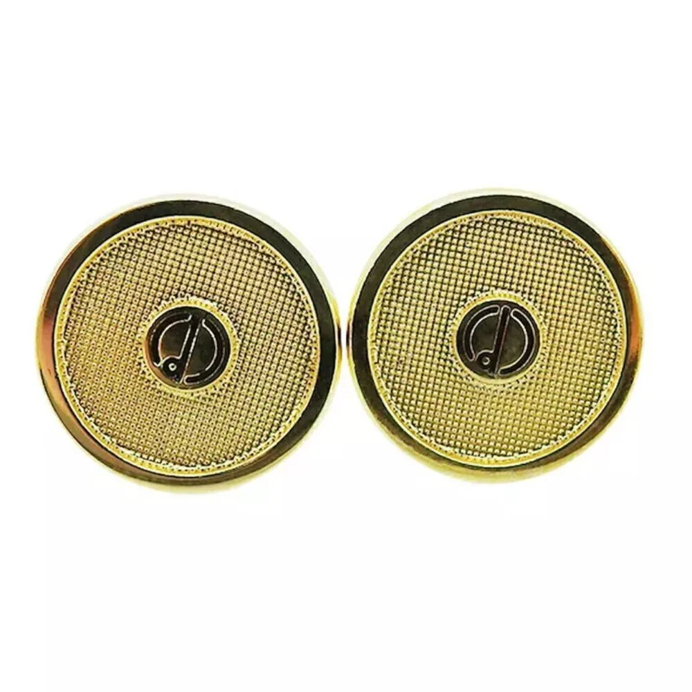 Dunhill Cufflink 2 Item Set Gold Bracket Authentic USED
